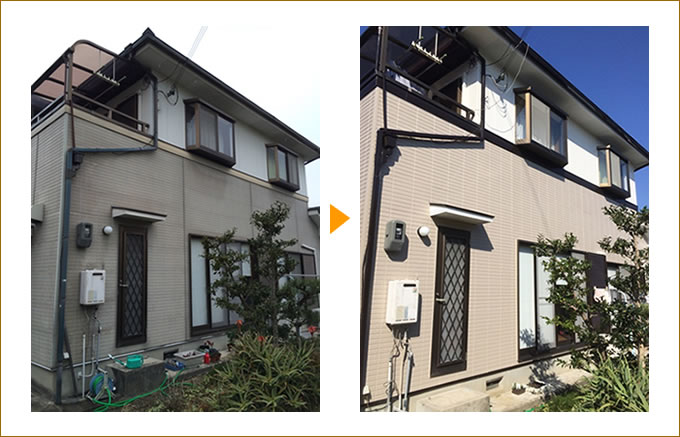 外壁塗装・屋根塗装の施工事例01